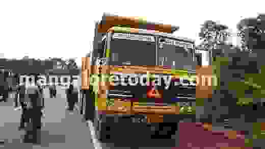 Narrow escape for bike rider at Nitte 2
